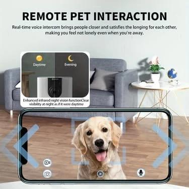 Pet Camera Treat Dispenser — Automatic Pet Feeder, JRSENL