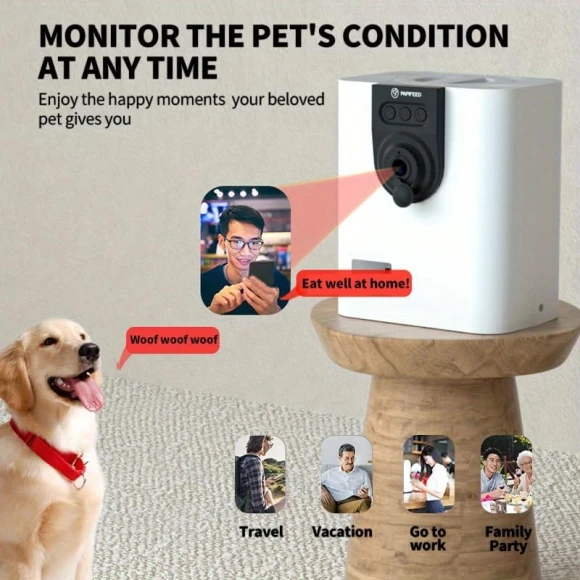 Pet Camera Treat Dispenser — Automatic Pet Feeder, JRSENL
