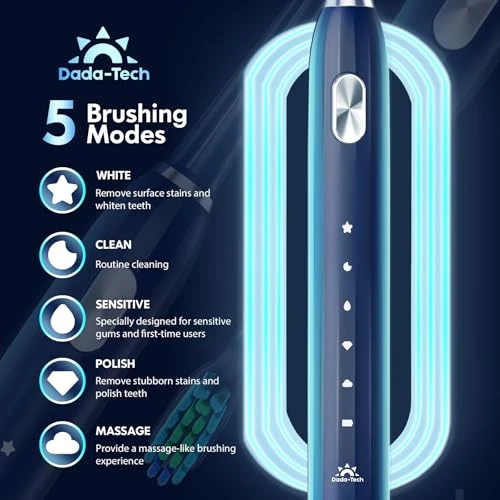 Rechargeable Sonic Toothbrush with Timer — Electric Toothbrush, DADA-TECH