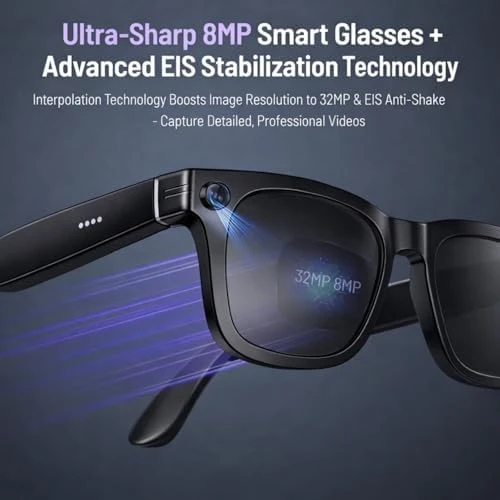 Smart Glasses with Camera, Bluetooth, and Real-Time Translation — Smart Glasses, Dmcetu