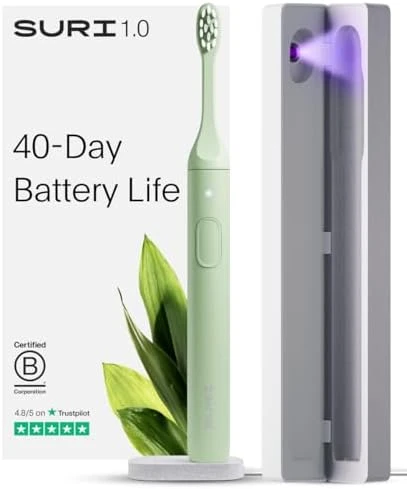 Sonic Electric Toothbrush with UV Cleaning Travel Case — Electric Toothbrush, SURI
