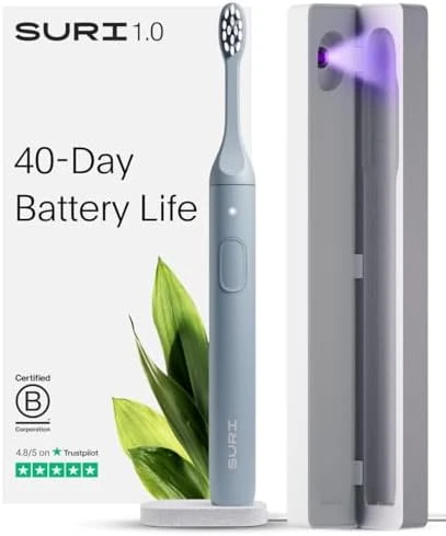 Sonic Electric Toothbrush with UV Cleaning Travel Case — Electric Toothbrush, SURI