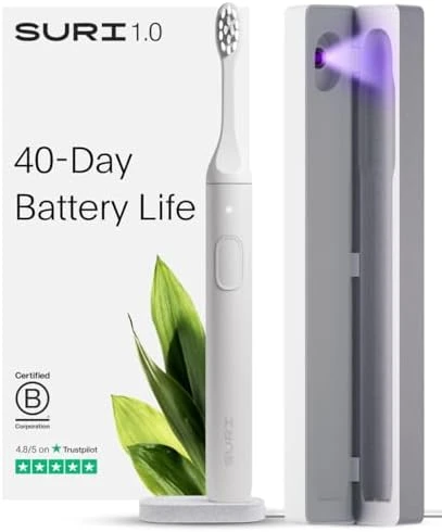 Sonic Electric Toothbrush with UV Cleaning Travel Case — Electric Toothbrush, SURI