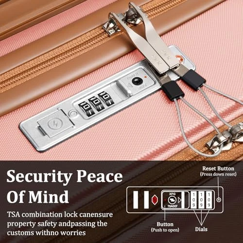 Carry on Luggage with Front Pocket and USB Port — Smart Luggage, imiomo