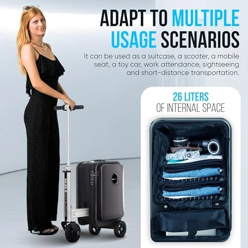 Electric Rideable Suitcase — Smart Luggage, Space Suitcases