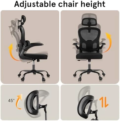 Ergonomic Mesh Office Chair with Lumbar Support — Smart Chairs, DYQKEA