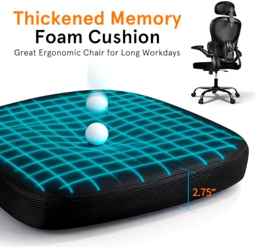 Ergonomic Mesh Office Chair with Lumbar Support — Smart Chairs, DYQKEA