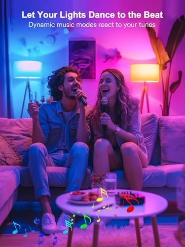 Smart Light Bulbs, Color Changing A19 LED Light Bulb — Smart Light Bulb, ANGELHALO