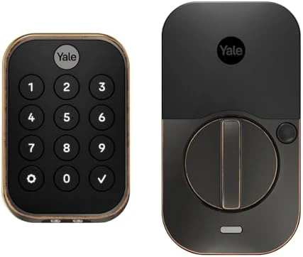 Assure Lock 2 Keypad with Wi-Fi Connect, Black Suede Deadbolt — Smart Lock, Yale