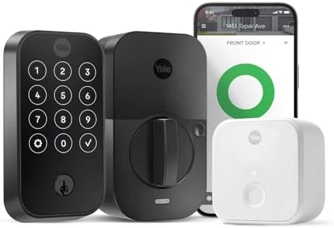 Assure Lock 2 Keypad with Wi-Fi Connect, Black Suede Deadbolt — Smart Lock, Yale