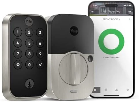 Assure Lock 2 Keypad with Wi-Fi Connect, Black Suede Deadbolt — Smart Lock, Yale