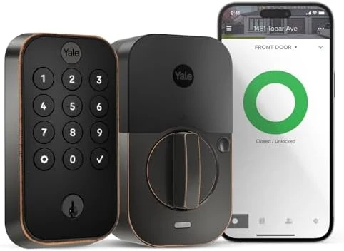 Assure Lock 2 Keypad with Wi-Fi Connect, Black Suede Deadbolt — Smart Lock, Yale