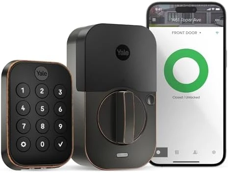 Assure Lock 2 Keypad with Wi-Fi Connect, Black Suede Deadbolt — Smart Lock, Yale