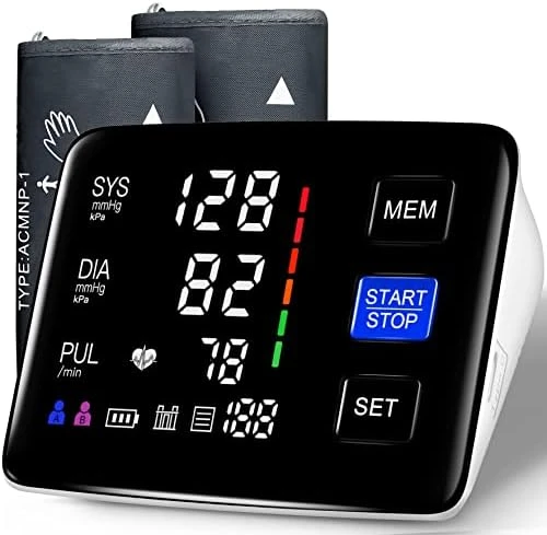 Automatic Digital Blood Pressure Monitor with Extra Large Cuff — Blood Pressure Monitor, LIVAROCI