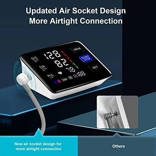 Automatic Digital Blood Pressure Monitor with Extra Large Cuff — Blood Pressure Monitor, LIVAROCI