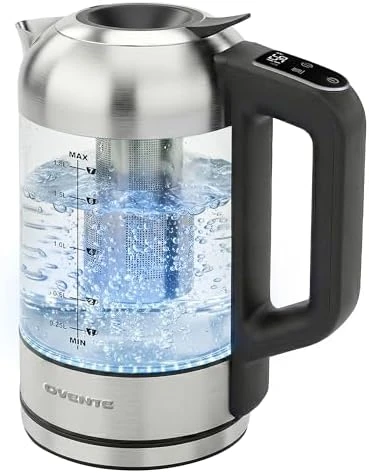 Digital Glass Electric Kettle with Temperature Control — Electric Kettle, OVENTE