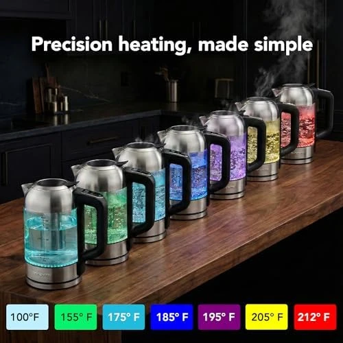 Digital Glass Electric Kettle with Temperature Control — Electric Kettle, OVENTE