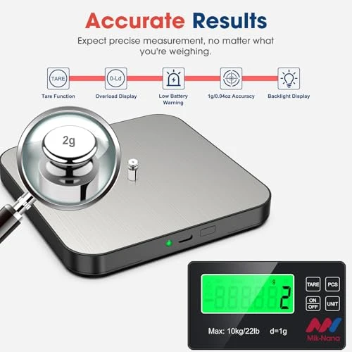 Digital Kitchen Scale with Remote Display — Kitchen Gadgets, Mik-Nana