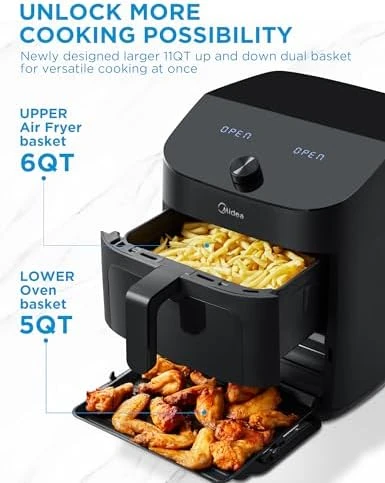 Dual Basket Air Fryer Oven — Air Fryer, Midea