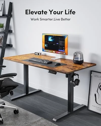 Electric Standing Desk, 48 x 24 Inches Height Adjustable Stand up Desk — Standing Desk, FEZIBO