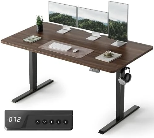 Electric Standing Desk, 48 x 24 Inches Height Adjustable Stand up Desk — Standing Desk, FEZIBO