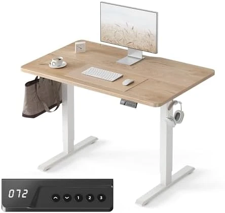 Electric Standing Desk, 48 x 24 Inches Height Adjustable Stand up Desk — Standing Desk, FEZIBO