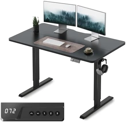Electric Standing Desk, 48 x 24 Inches Height Adjustable Stand up Desk — Standing Desk, FEZIBO