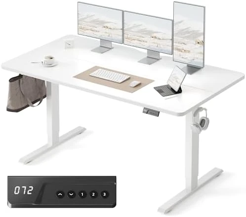 Electric Standing Desk, 48 x 24 Inches Height Adjustable Stand up Desk — Standing Desk, FEZIBO