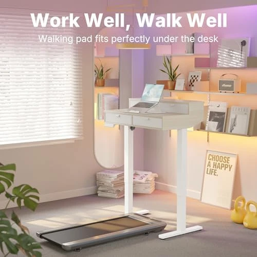 Electric Standing Desk with Drawers — Standing Desk, HUANUO