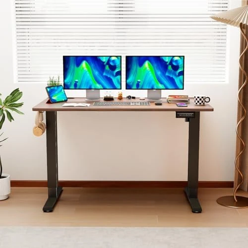 Electric Standing Desk with Headphone Holder and Memory Functions — Standing Desk, PayLessHere