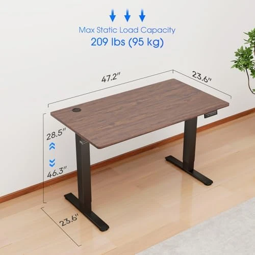 Electric Standing Desk with Headphone Holder and Memory Functions — Standing Desk, PayLessHere