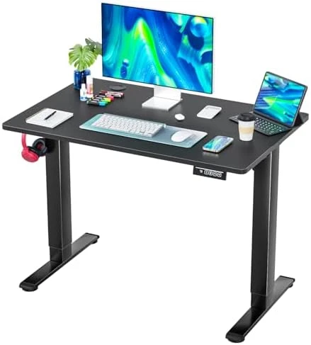 Electric Standing Desk with Headphone Holder and Memory Functions — Standing Desk, PayLessHere