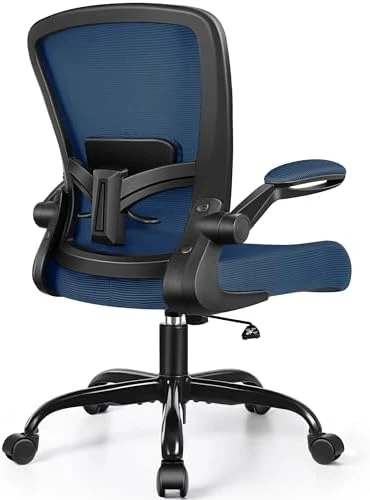 Ergonomic Mesh Office Chair with Adjustable Lumbar Support and Flip-up Armrests — Smart Chairs, FelixKing
