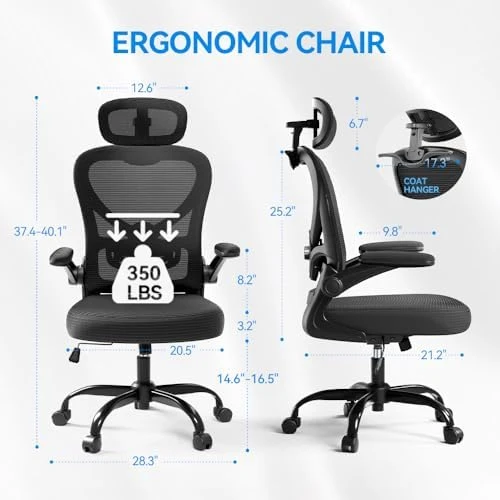 Ergonomic Office Chair with Headrest — Smart Chairs, Freepub