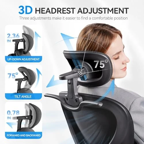 Ergonomic Office Chair with Headrest — Smart Chairs, Freepub