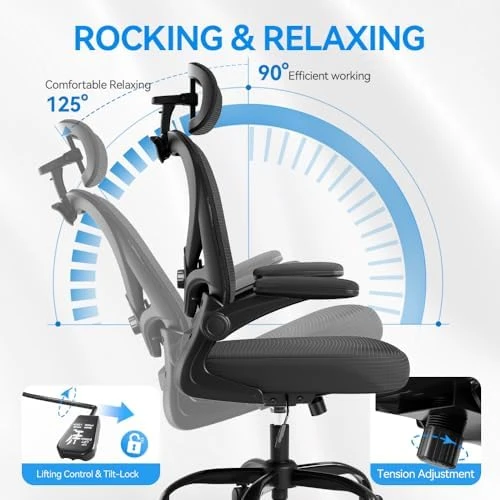 Ergonomic Office Chair with Headrest — Smart Chairs, Freepub