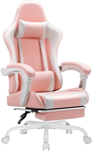 Gaming Chair with Footrest and Massage Lumbar Support — Smart Chairs, Shahoo