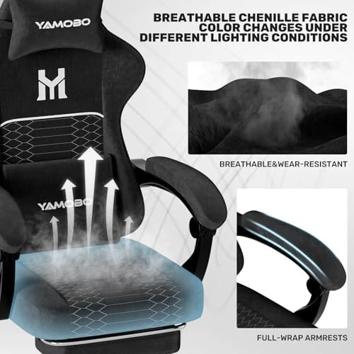 Gaming Chair with Footrest — Smart Chairs, YAMOBO