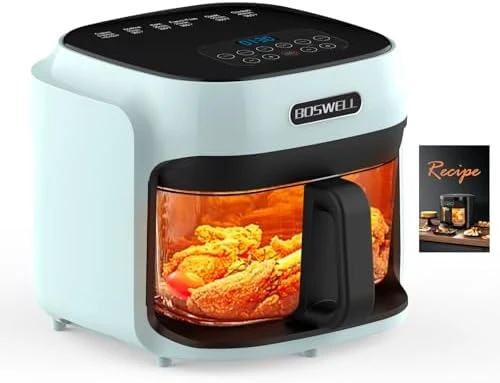 Glass Air Fryer with Transparent Fry Bowl — Air Fryer, BOSWELL