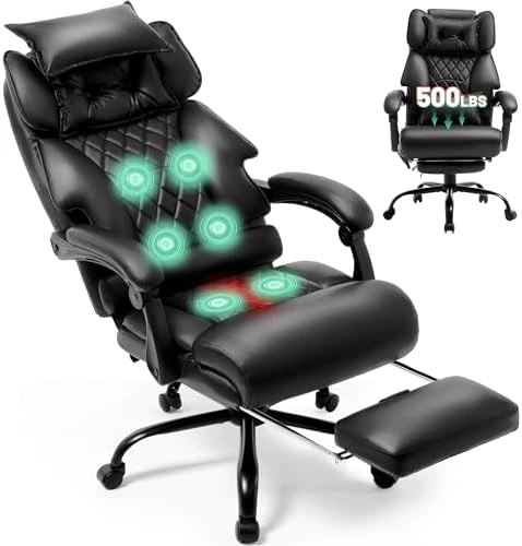 Massage Office Chair with Foot Rest — Massage Chairs, Sofetura