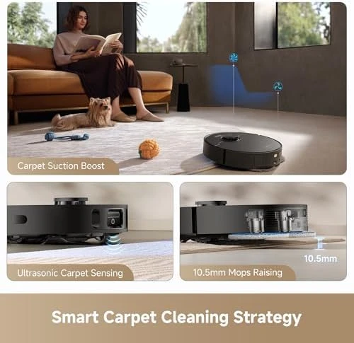 Robot Vacuum and Mop Combo with Self-Emptying Dock — Robot Vacuum, Dreame