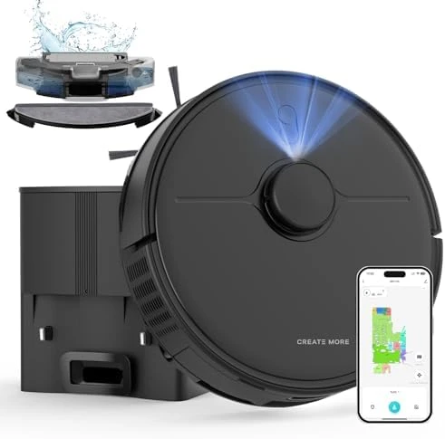 Self-Emptying Robot Vacuum and Mop Combo — Robot Vacuum, eitton