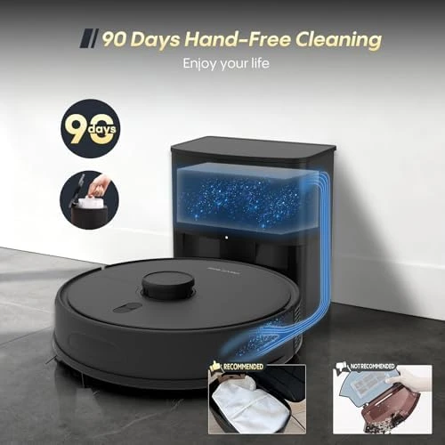 Self-Emptying Robot Vacuum and Mop Combo — Robot Vacuum, eitton