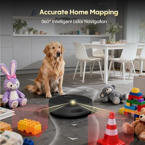 Self-Emptying Robot Vacuum and Mop Combo — Robot Vacuum, eitton