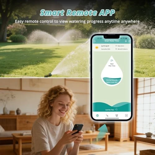 Smart WiFi Water Timer for Garden Hose — Irrigation System, QUOBAS
