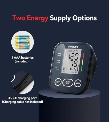 Upper Arm Blood Pressure Monitor — Blood Pressure Monitor, SINOCARE