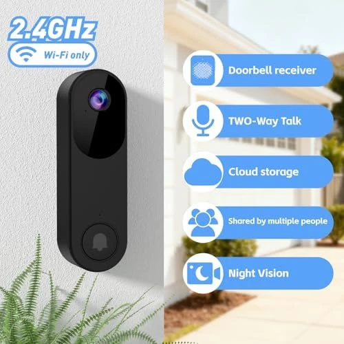 Video Doorbell Camera with Chime — Video Doorbell, UNXAI