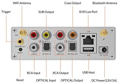 WiFi Bluetooth Audio Receiver Preamplifier — Smart Speaker, Arylic