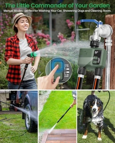 WiFi Water Timer 2 Zone for Garden Hose — Irrigation System, Shrivee