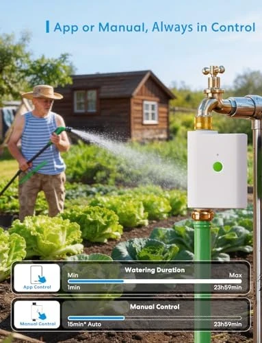 WiFi Water Timer for Garden Hose — Irrigation System, meross